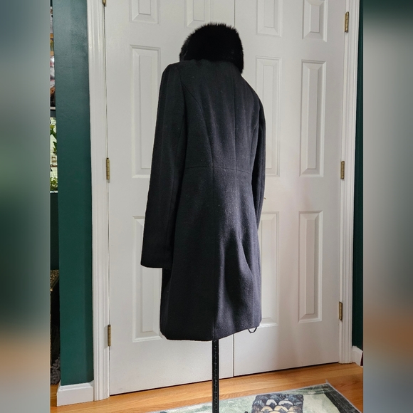 🦊🦊Perfect condition Via Spiga wool and fox furr coat size 8 - Picture 4 of 5